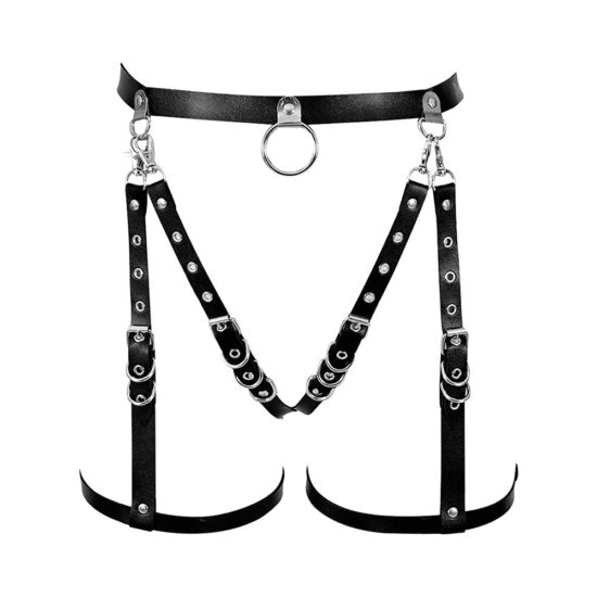 Leather Harness Cage Belt