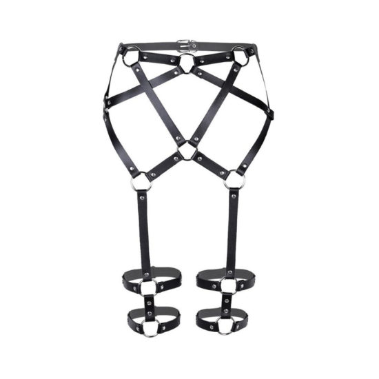 Leather Harness Cage Belt